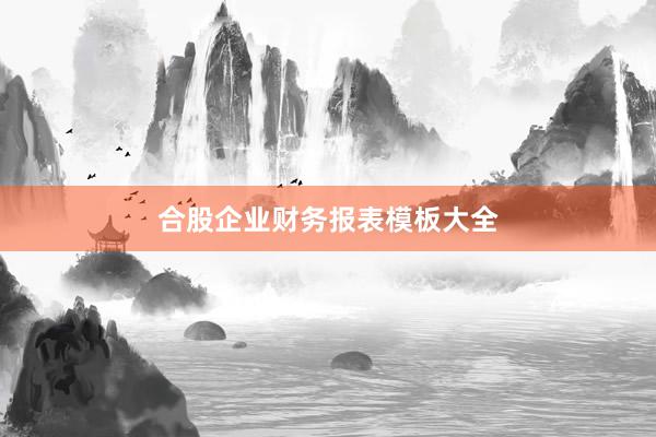 合股企业财务报表模板大全